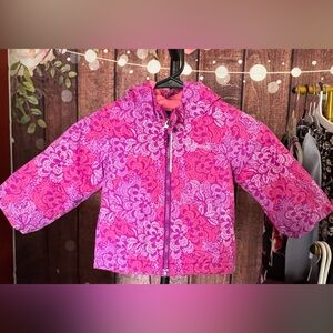 Columbia Kids Puffer Jacket in Pink Floral